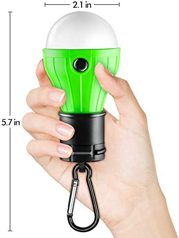FLY2SKY Tent Lamp Portable LED Tent Light 4 Packs Clip Hook Hurricane Emergency Lights LED Camping Light Bulb Camping Tent Lantern Bulb Camping Equipment for Camping Hiking Backpacking Fishing Outage - Image 6