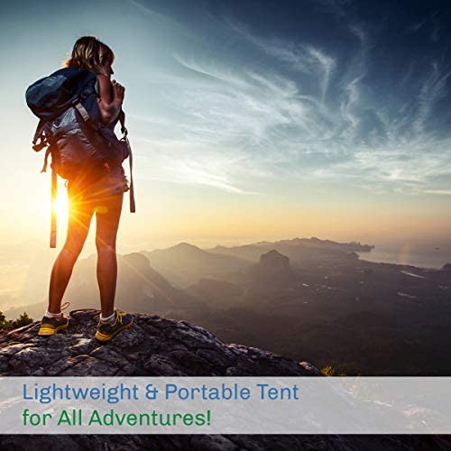 2-Person Camping Tent – Includes Rain Fly and Carrying Bag – Lightweight Outdoor Tent for Backpacking, Hiking, or Beach by Wakeman Outdoors - Image 7