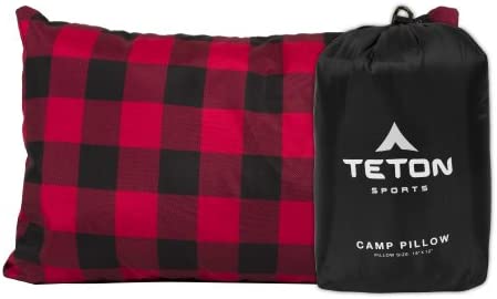 TETON Sports Camp Pillow; Great for Travel, Camping and Backpacking; Washable,