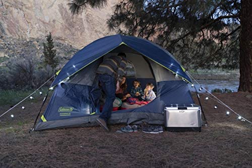 Coleman Sundome Camping Tent, 2/3/4/6 Person Dome Tent with Easy Setup, Included Rainfly and WeatherTec Floor to Block Out Water, 2 Windows and 1 Ground Vent for Air Flow with Charging E-Port Flap - Image 10