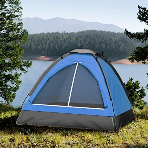 2-Person Camping Tent – Includes Rain Fly and Carrying Bag – Lightweight Outdoor Tent for Backpacking, Hiking, or Beach by Wakeman Outdoors - Image 8