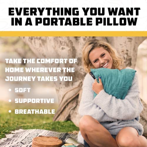 Wise Owl Outfitters Camping Pillow - Travel Pillow, Camping Accessories and Travel Must Haves - Compressible Memory Foam Pillow - Small/Medium - Image 5
