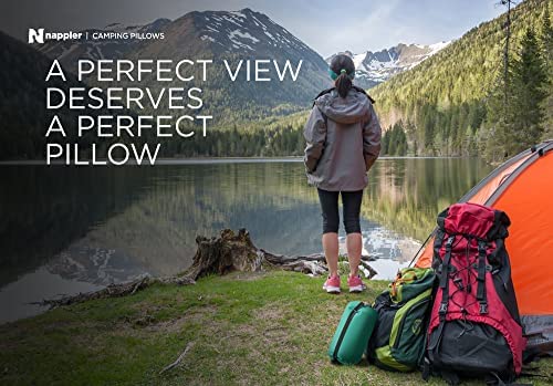 Nappler Camping Pillow - Travel Pillow -Backpacking, Airplane, Small Pillow - Car Pillow for Sleeping with Compressible- Shredded Memory Foam Breathable Bamboo and Machine Washable Cover (19x13) - Image 3
