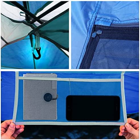 Pacific Pass 2/4/6 Person Family Dome Tent with Removable Rain Fly, Easy Setup for Camp Outdoor - Image 8