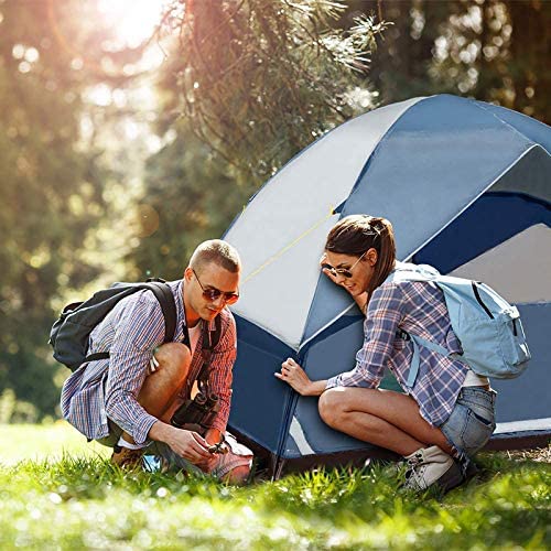 Pacific Pass 2/4/6 Person Family Dome Tent with Removable Rain Fly, Easy Setup for Camp Outdoor - Image 9