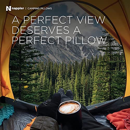 Nappler Camping Pillow - Travel Pillow -Backpacking, Airplane, Small Pillow - Car Pillow for Sleeping with Compressible- Shredded Memory Foam Breathable Bamboo and Machine Washable Cover (19x13) - Image 8